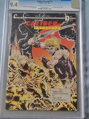 Buy Caliber Presents #1 Cgc 9.4 First Appearance  THE CROW !!!!! • 620.51£