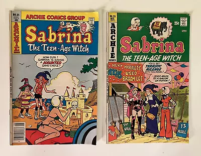 Buy Sabrina The Teen-Age Witch Comics  #29 & 54 (Archie 1975-79) Beach Bikini Brooms • 21.75£