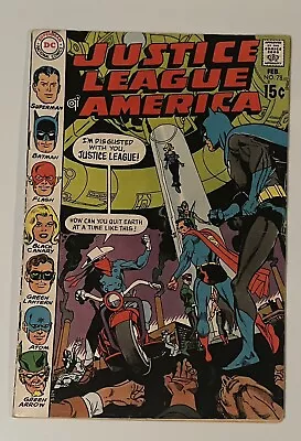 Buy Justice League Of America #78 DC Comics 1970 1st JLA Satellite HQ • 9.32£