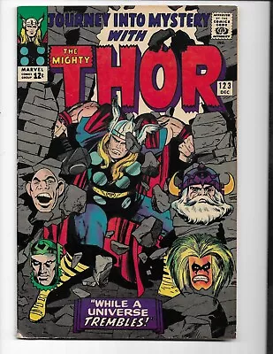 Buy Journey Into Mystery 123 1965 Marvel Comics F+ 6.5 Thor Loki Odin Absorbing Man • 52.81£