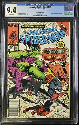Buy Amazing Spider-man #312 Cgc 9.4, 1989, Newsstand, Green Goblin Vs. Hobgoblin • 61.35£