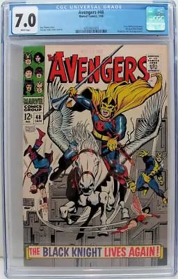 Buy Avengers #48 CGC 7.0 1st App Black Knight Dane Whitman In Armor, 1st App Aragon • 116.45£