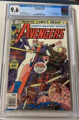 Buy AVENGERS #195 CGC 9.6 WP 1980 1ST TASKMASTER IN CAMEO NEWSSTAND EDITION Marvel • 62.13£