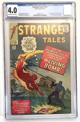 Buy Strange Tales #112   CGC 4.0   Marvel 1963   First Appearance Of The Eel • 97.08£