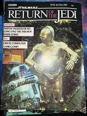 Buy Star Wars Weekly Comic - Return Of The Jedi - No 72 - Date 03/11/1984  UK Comic • 0.99£