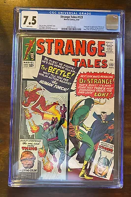 Buy Strange Tales  #123  Cgc 7.5 1st Appearance And Orgin Of The Beetle • 206.17£