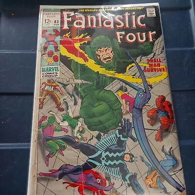 Buy Fantastic Four 83 Marvel COMIC 1969 Stan Lee  Jack Kirby Black Bolt VG+ INHUMANS • 15.52£