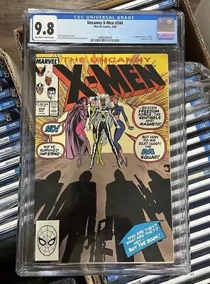 Buy UNCANNY X-MEN #244 (1989) CGC 9.8 1st App Jubilee! NM/M White Pages! • 150.65£