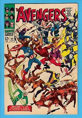 Buy The AVENGERS # 44 FN+ (6.5) DEATH Of RED GUARDIAN - GLOSSY US CENTS MARVEL- 1967 • 12.15£