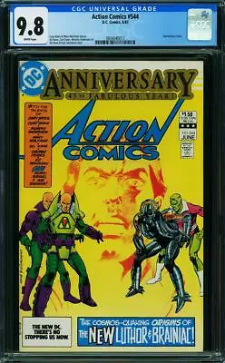 Buy Action Comics #544 CGC 9.8 DC 1983 Luthor!Brainiac! Superman Key! WP! M8 317 Cm • 229.51£