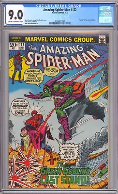 Buy Amazing Spider-Man #122 CGC 9.0 - Death Of Green Goblin - Great Looking Book • 485.38£