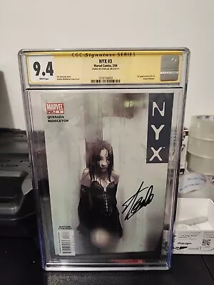 Buy NYX #3 SIGNED By Stan Lee Marvel Comics 2/04  CGC 9.4 • 1,164.91£