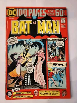 Buy DC Batman #257 100 Pages Penguin Joker, Beautiful Copy, See Detailed Pictures • 19.41£