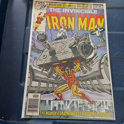 Buy Iron Man #116 Marvel COMICS 1978 VF  Death  Of Count Nefaria Madame Masque App • 5.43£