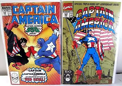 Buy Captain America Lot Of 2 #350, 383 Marvel Comics (1989) NM 1st Print Comic Books • 17.33£