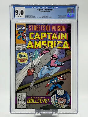 Buy Captain America #373 CGC 9.0 White Pages Minor Key • 11.64£