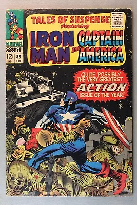 Buy Tales Of Suspense #86 ~ Featuring: Iron Man & Captain America ~ *1967* Stan Lee • 11.61£
