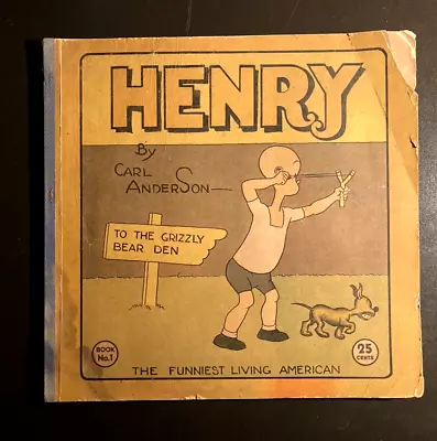 Buy 1935 HENRY Book No. 1 Comic Book By Carl Anderson RARE COMIC Nice Strong Binder • 31.06£