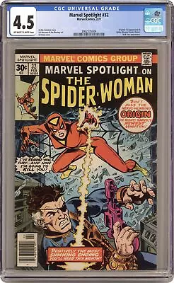 Buy Marvel Spotlight #32 CGC 4.5 1977 3962335004 1st App. And Origin Spider-Woman • 100.96£