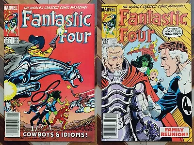 Buy Fantastic Four #272-273 FN/VF (Marvel 1984) 1st N.RICHARDS, KANG PRIME Newsstand • 21.73£