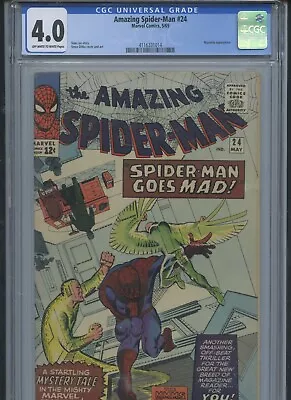 Buy Amazing Spider-Man #24 1965 CGC 4.0 • 89.31£