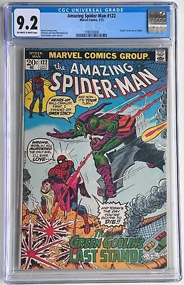 Buy Amazing Spider-Man #122 CGC 9.2 OW-W: Death Of The Green Goblin • 535.08£