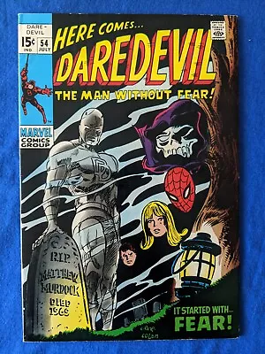 Buy DAREDEVIL #54 (July 1969) Marvel Bronze Age, Amazing Spider-Man Appearance, VF • 31.12£