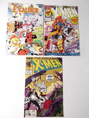 Buy Uncanny X-men 281 248 1st Jim Lee Art Excalibur GN Vtg 1990's Marvel Comic Lot • 11.64£
