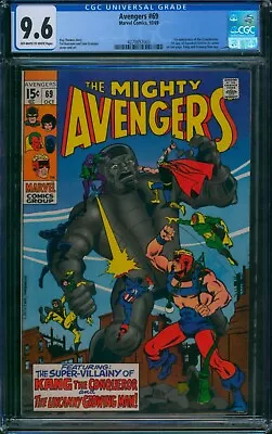 Buy Avengers #69 ⭐ CGC 9.6 ⭐ 1st GRANDMASTER + SQUADRON SINISTER Cameo! Marvel 1969 • 873.68£