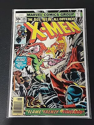 Buy Uncanny X-Men #105, GD/VG 3.0, Mark Jewelers Insert; Phoenix Vs. Firelord • 81.54£