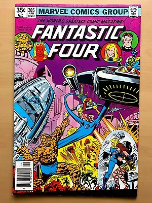 Buy Fantastic Four #205 (VF+).  1st App. Nova Corps.  Marvel Comics 1979.  NEWSTAND • 9.32£