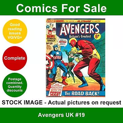 Buy Avengers UK #19 Comic - VG/VG+ 26 January 1974 - Marvel UK • 4.99£