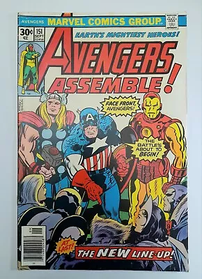 Buy 1976 Avengers 151 VF.NEWSTAND VARIANT.Beast Joins The Avengers.Return Of Wonder • 42.07£