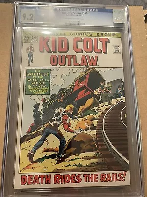 Buy Kid Colt Outlaw #156 CGC 9.2 Near Mint- OW/WP 1971 Giant Marvel • 38.89£
