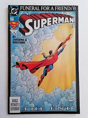 Buy Superman No. #77 March 1993 DC Comics VG Funeral For A Friend/8 • 1.90£