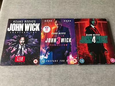 Buy John Wick 1-4 Keanu Reeves UK Dvd  In Very Good Condition • 13.99£