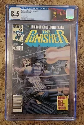 Buy 💀 Punisher Limited Series #1 | CGC 8.5 WP Newsstand Variant  Custom Label 🔥  • 116.49£