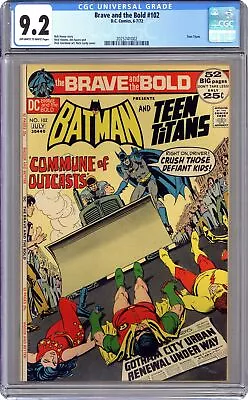 Buy Brave And The Bold #102 CGC 9.2 1972 2025741002 • 81.69£