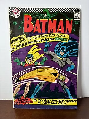 Buy Batman #188 Robin Boy Wonder 🔑  1st Appearance Of The Eraser - 1966 DC Comics • 11.64£