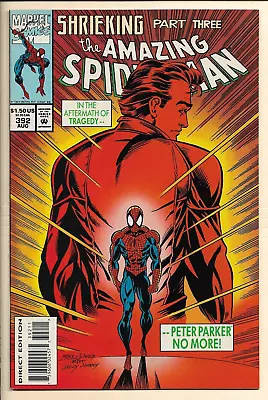 Buy Amazing Spider-Man #392 VF/NM (1993) #50 Homage Cover. Bagley After Romita • 9.33£