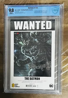 Buy Batman #112 Cbcs 9.8 Kael Ngu Wanted 1:25 Retailer Incentive Cover!! • 31.06£