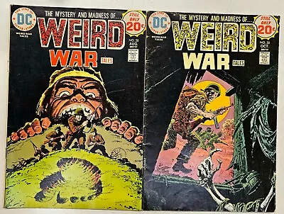 Buy Bronze Age DC Horror Comics Weird War Tales 2 Key Issue Lot 28 30 High Grade VG • 1.20£