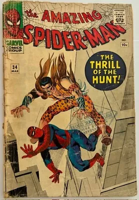 Buy AMAZING SPIDER-MAN #34 (1966)  2nd Kraven • 8£