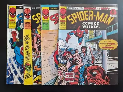 Buy Spider-man Comics Weekly #129 #130 #134 #135 Marvel Uk Weekly 1975 • 1.99£