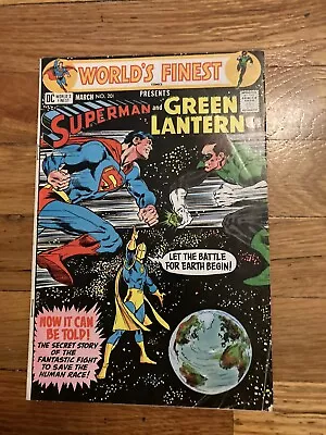 Buy DC World's Finest Comics Superman And Green Lantern March 1971 #201 • 6.21£