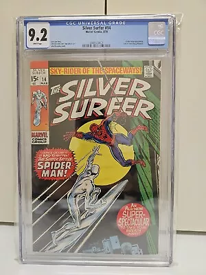 Buy Silver Surfer 14 CGC 9.2 Spider-Man 1970 • 581.68£