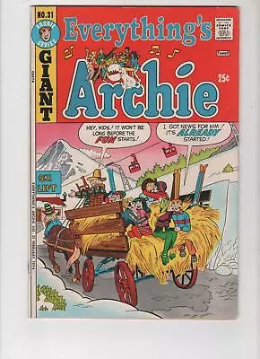 Buy Everything's Archie #31, Giant Size, FN+ 6.5, 1st Print, 1974, See Scans • 6.19£