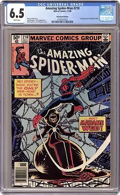 Buy Amazing Spider-Man #210N CGC 6.5 Newsstand 1980 4168553002 1st App. Madame Web • 176.91£