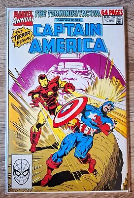 Buy Captain America Annual #9 1990 The Terminus Factor: Iron Man- Marvel Comics VF+ • 2.50£