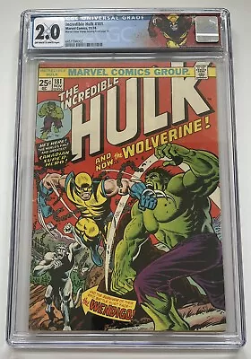 Buy Incredible Hulk #181, CGC 2.0, 1st Appearance Wolverine • 1,474.78£